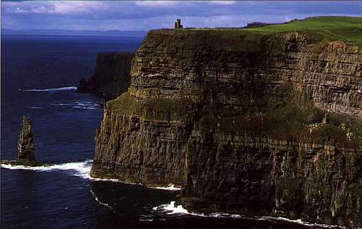 postcard of the cliffs of Moher