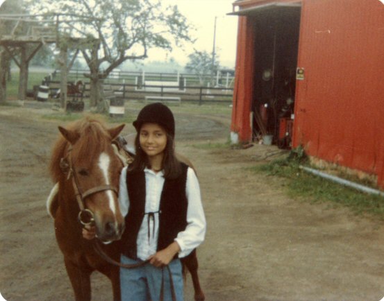 Anouk with pony